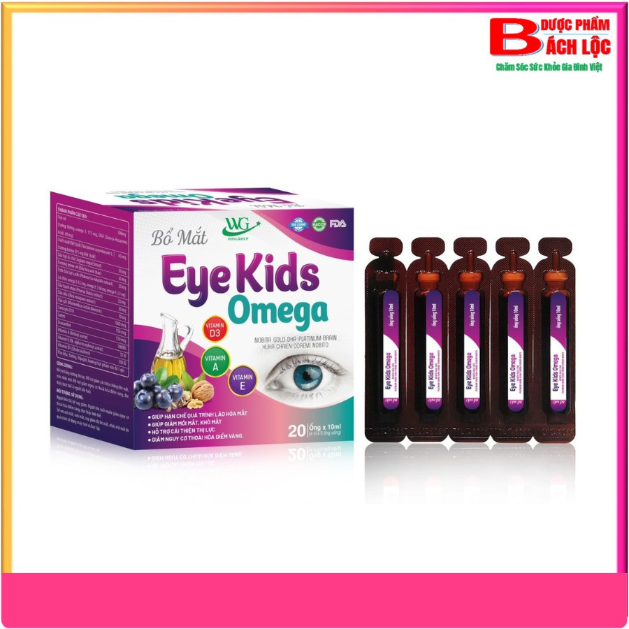 Eye Syrup Eye Kids Omega Supplement Vitamins D3, A, E Help Limit Eye