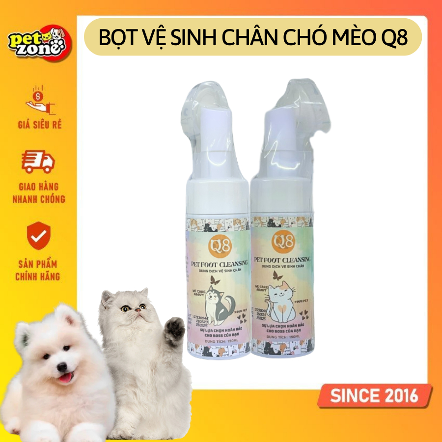 Dog Foot Cleaning Foam Q8 150ml - Cleaning Foam Between Dog And Cat ...