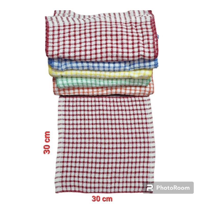 Combo 3 multipurpose Kitchen Towels with thin checkered stripes 30 x