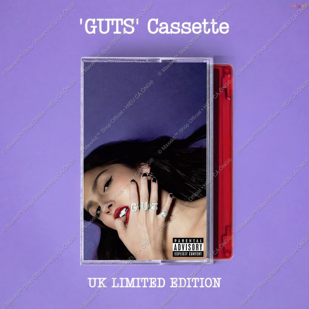 (official) Olivia Rodrigo Cassette Tape - Guts (uk Limited) - Red Tape 