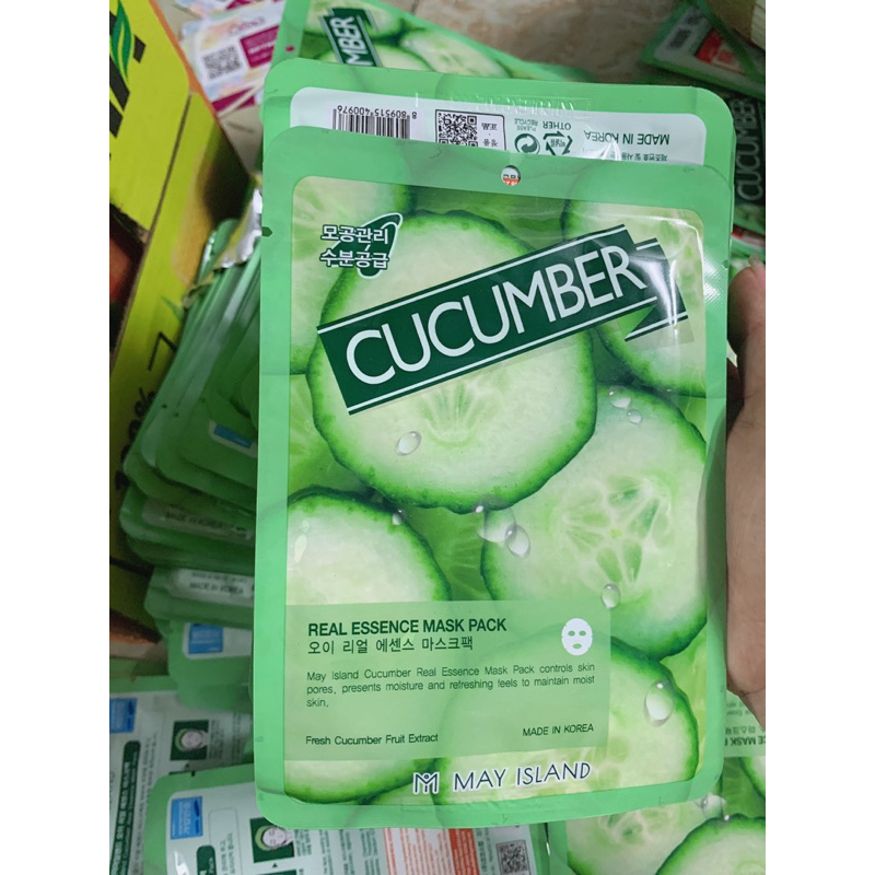 Cucumber Nutrient Mask Imported From Korea Shopee Malaysia