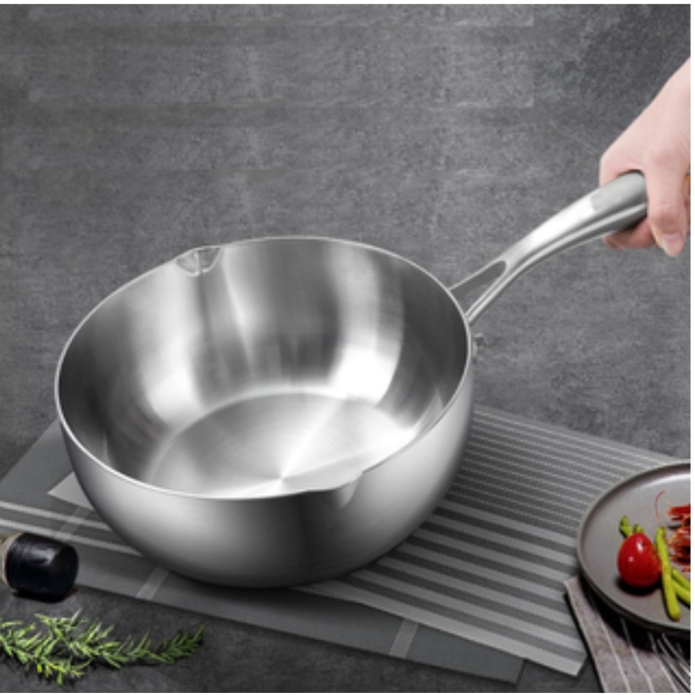(Stainless Steel 304) Seka deep solid stainless steel pan can be used ...