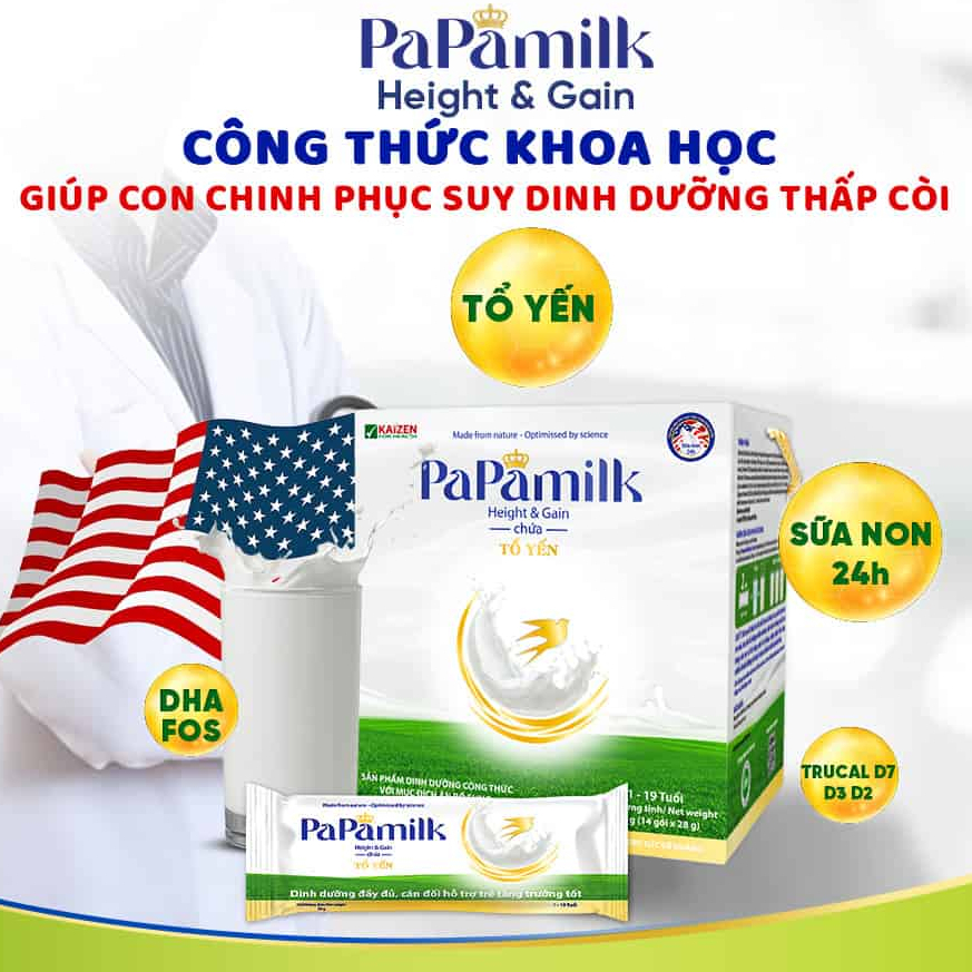 Papamilk Heigth and Gain Weight Gain Milk Powder and Height Development