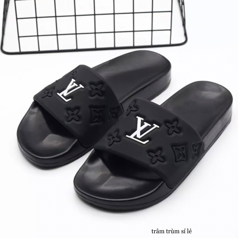 Men's Sandals, Men'S LV Sandals, 3cm Molded Soles, Smooth Young Rubber ...