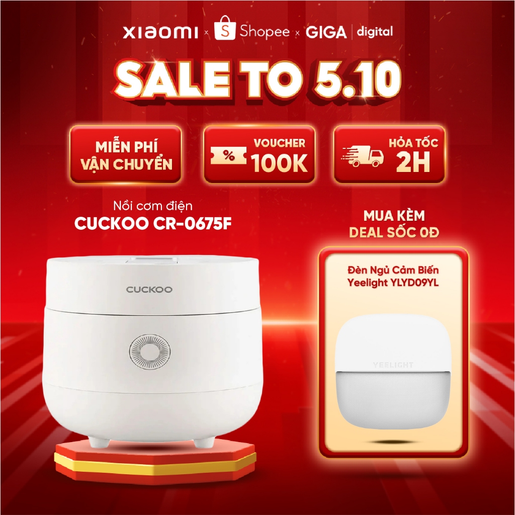 [HCM] Cuckoo CR0675F /UGcran Electronic Rice Cooker 1.08L Capacity