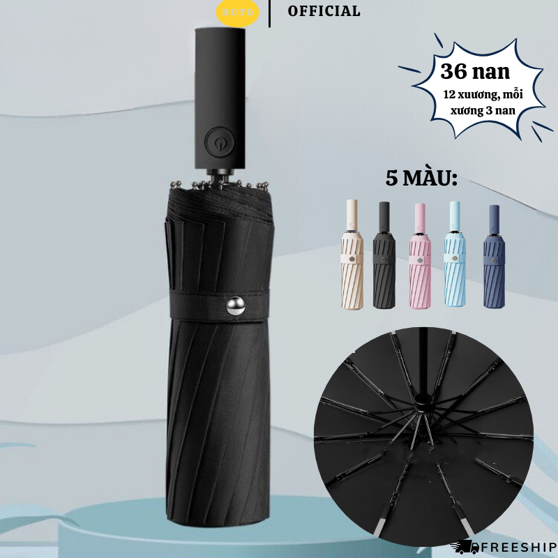 Huto Umbrella 36Stroke Automatic Umbrella Is Extremely Sturdy, Folded