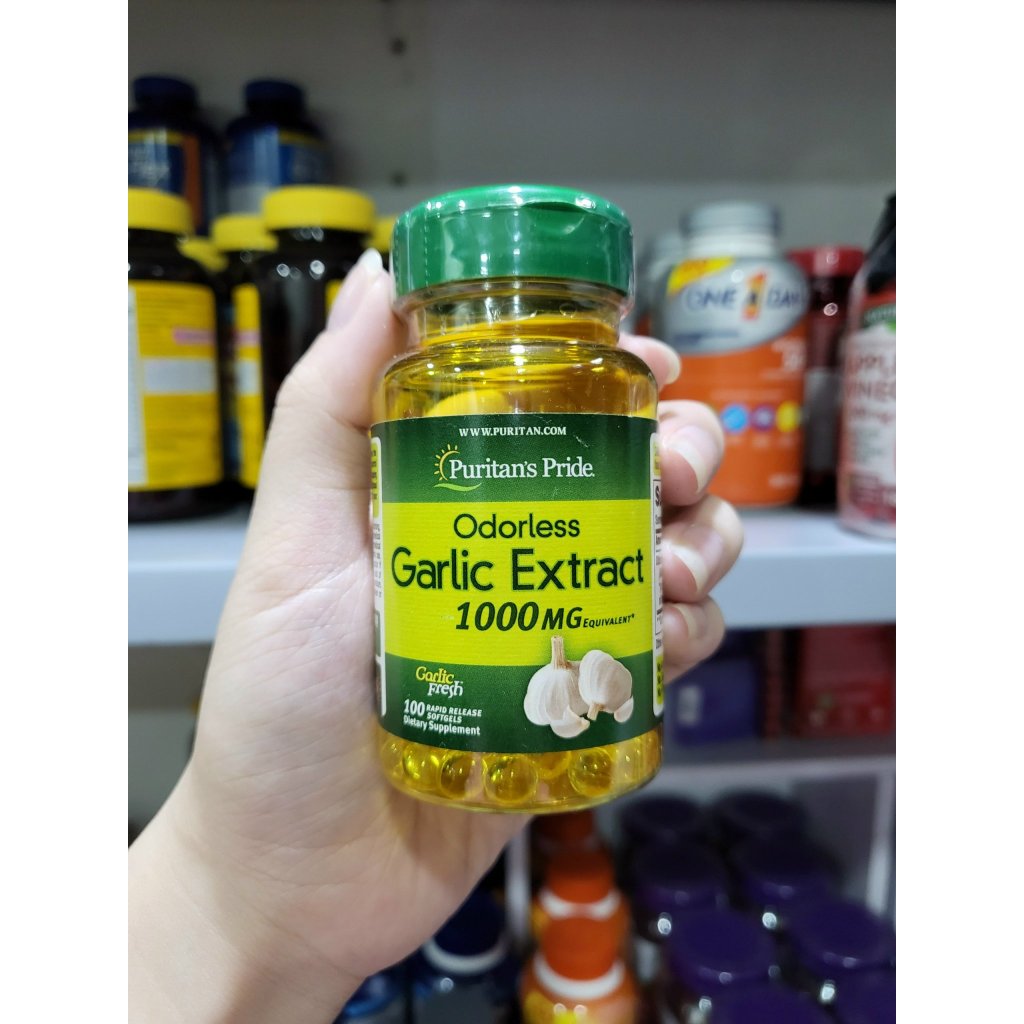 Odorless Garlic Extract 1000mg Puritan'S Pride Shopee Malaysia