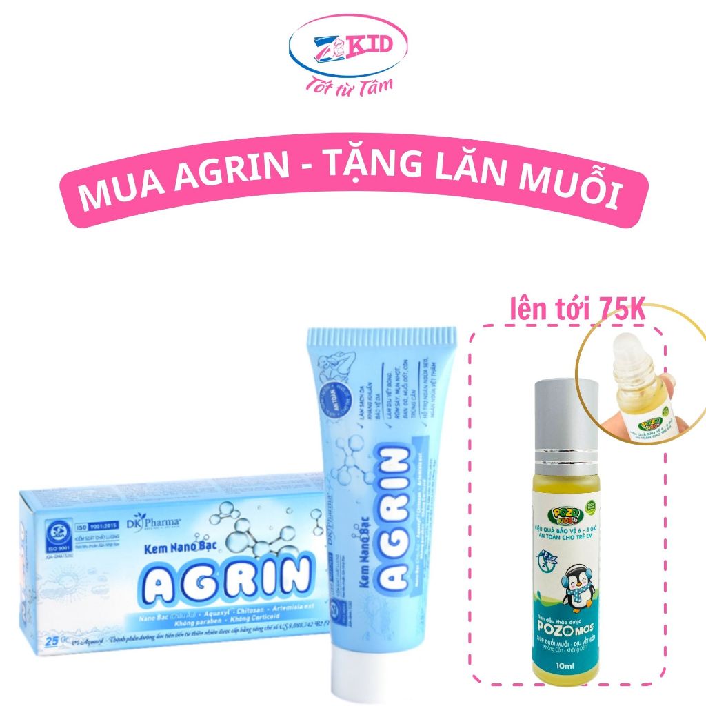 Agrin nano Silver Cream Antibacterial, AntiDiaper Rash, Rashes, Reduce Chickenpox, Ants 3
