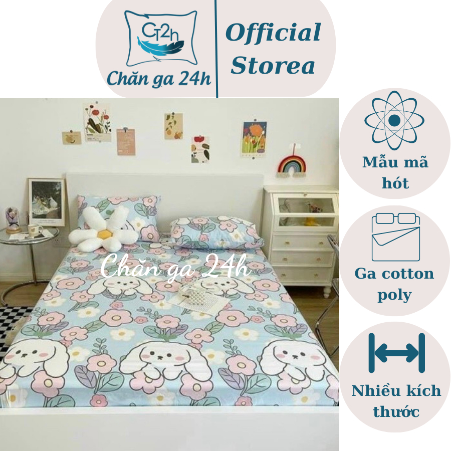 Cotton poly Bed Sheet 1m6,1m8, Korean Bed Sheet, Sample Selected