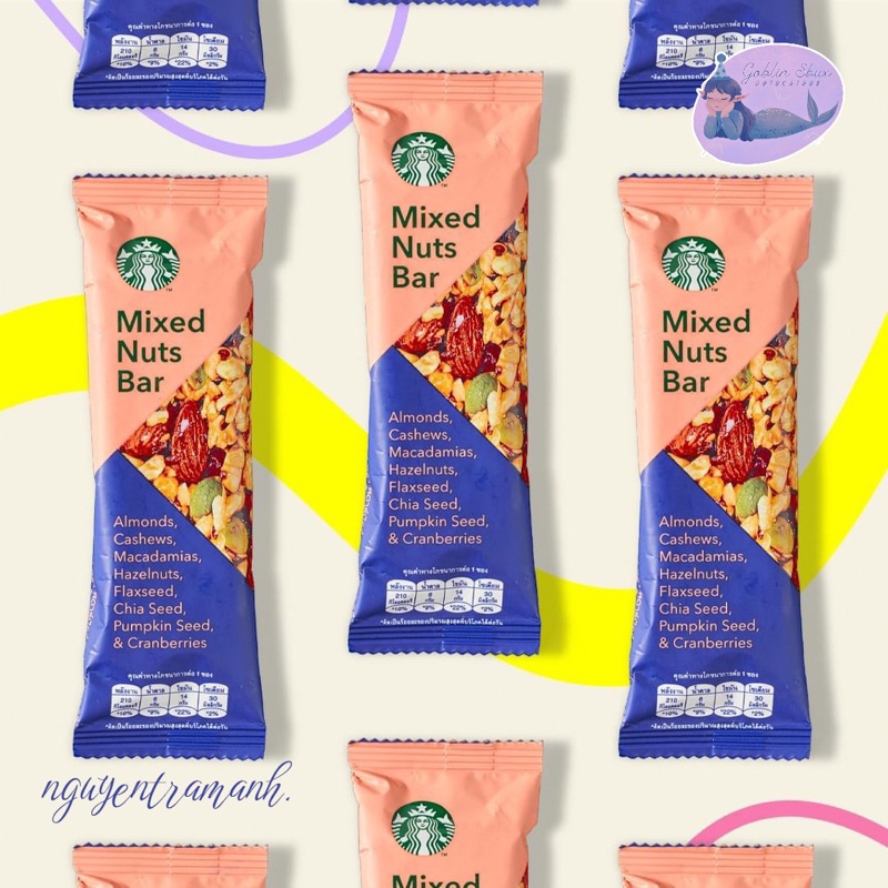 Starbucks MIXED NUTS BAR (8 Grains) Shopee Malaysia