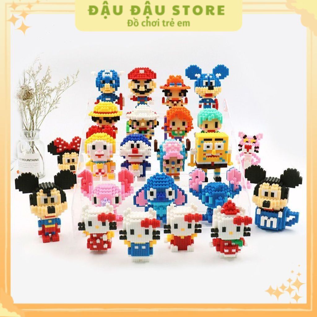 Mini 3D model, 3D character model assembly toy - Beautiful colors, high ...