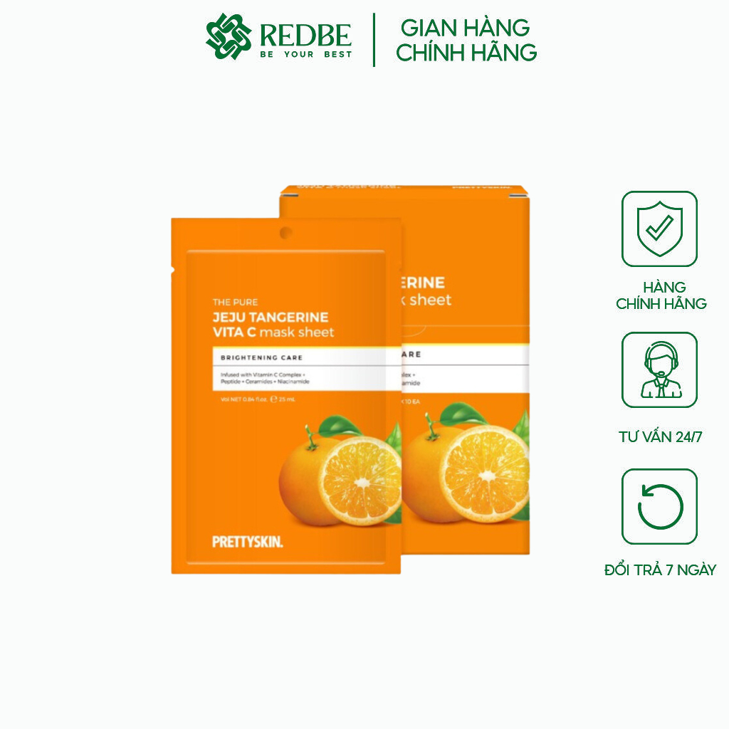 Vitamin C Pretty Skin The Pure Jeju Tangerine Vita C Mask Sheet MP733