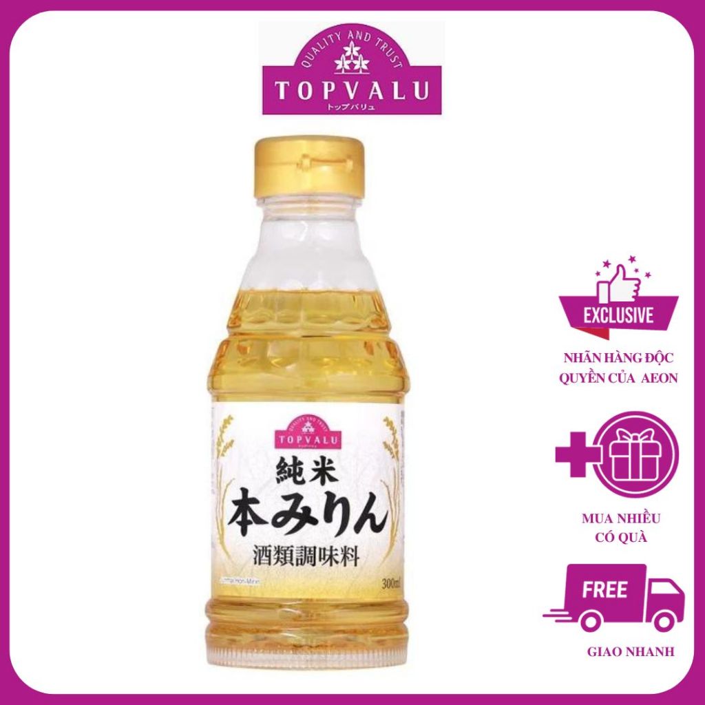 Mirin Aeon Topvalu Japanese Rice Vinegar Bottle 300ML Shopee Malaysia