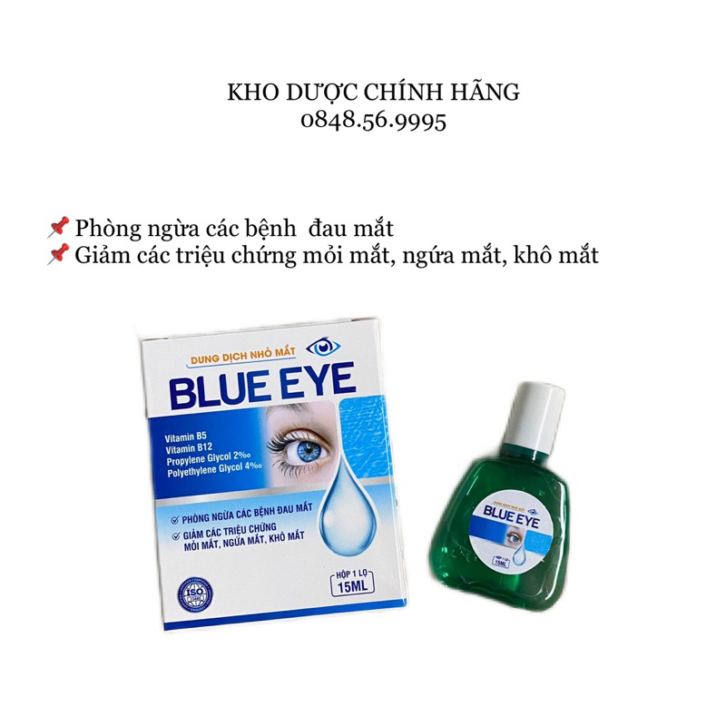 Blue EYE Drops 15ml Bottle Prevent EYE Pain, Reduce EYE Aches, Dry