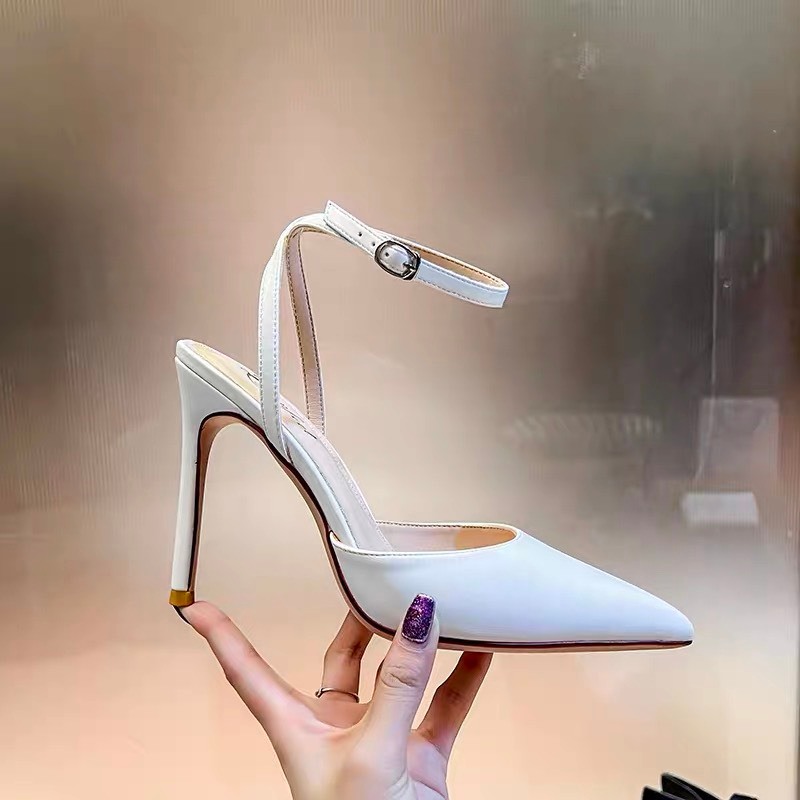 Ankle Strap Inch Pointed Heels 5-inch And 7-inch Open-heel Pointed
