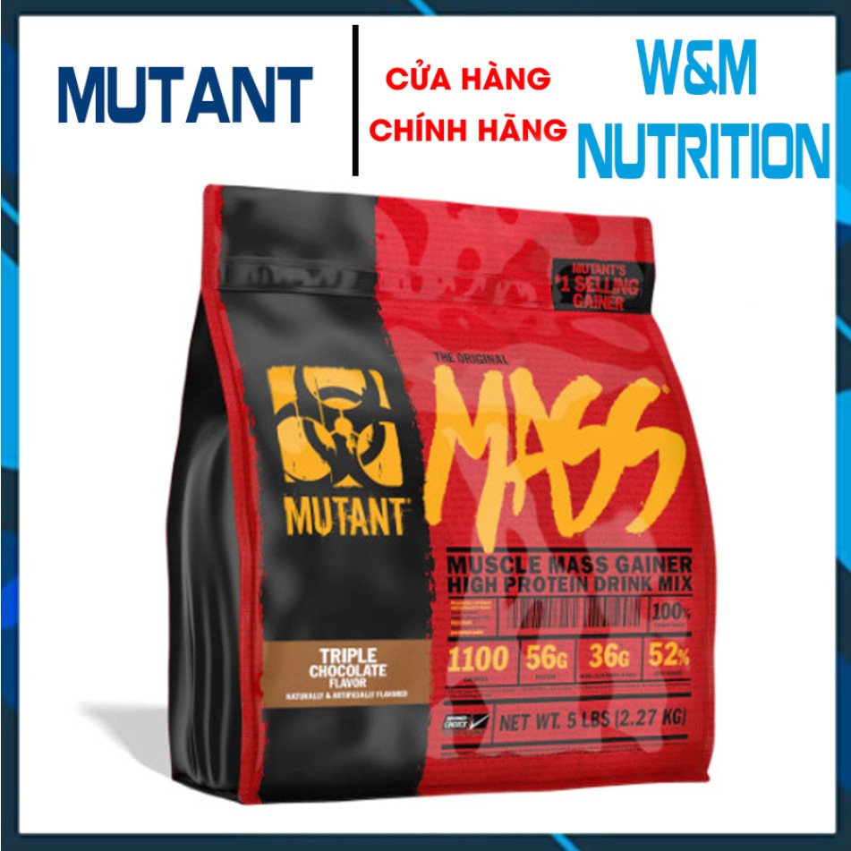 Mass Mutant Weight Gain Milk 5LBS 2.27KG 10 Times Milk Gain Weight