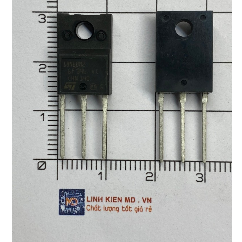 10 Pezzi Di Circuito Integrato 18N60M2 / STF18N60M2, TO-220F, Componenti Elettronici
