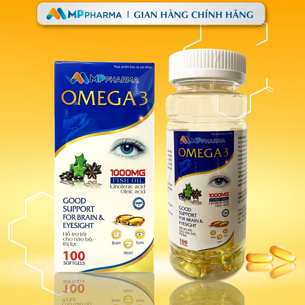 Omega 3 MP Pharma fish oil oral tablet increases eyesight for adults