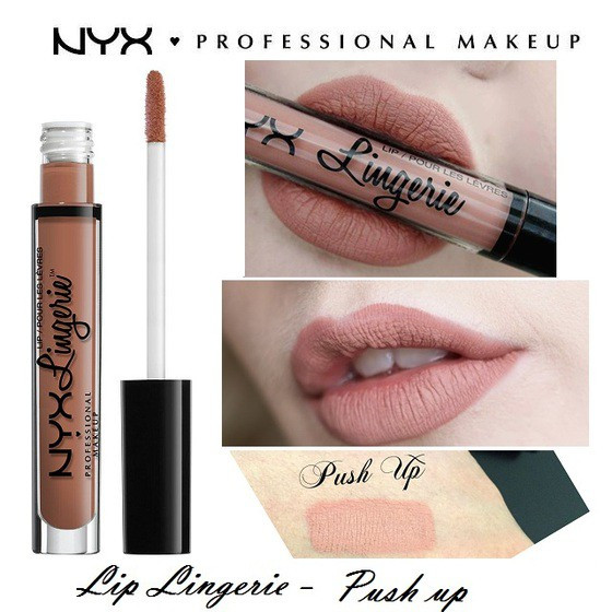 NYX PROFESSIONAL MAKEUP Lip Lingerie Matte Liquid Lipstick, Push-Up