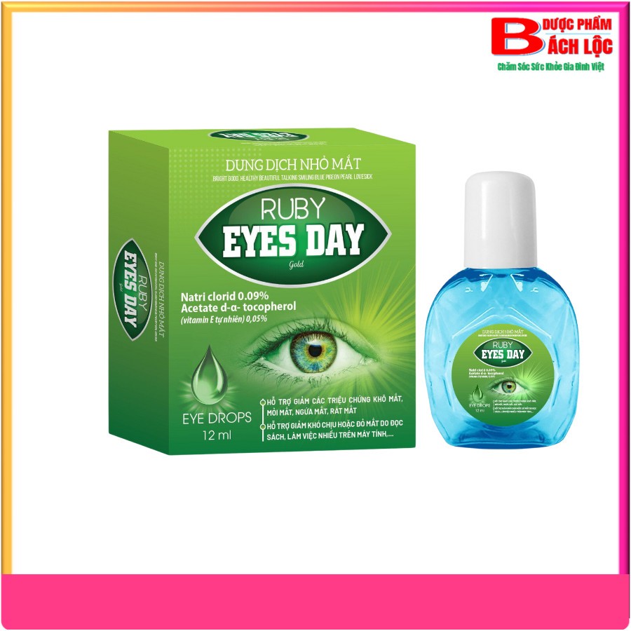 Ruby Eyes Day Eye Drops Help Reduce Symptoms Of Dry Eyes, Eye Pain, Eye Itching, Eye Irritation