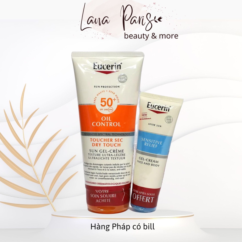 French bill Sunscreen For Both Face And body Eucerin Oil Control SPF50