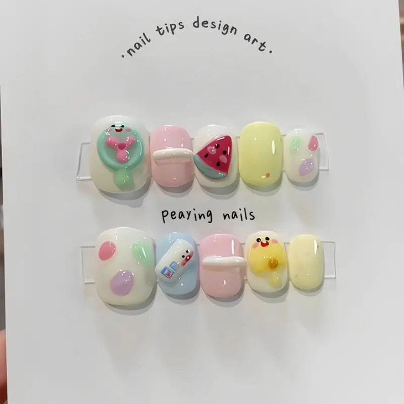 Nailbox Korean Face Down Nail Design On Request | Shopee Malaysia