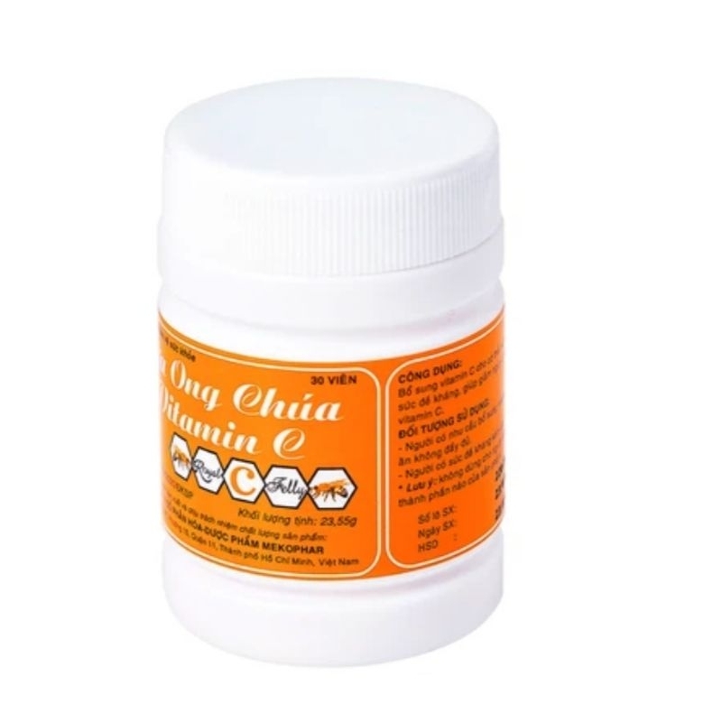 Vitamin C Mekophar Royal Jelly Lozenges, Promote Health, Increase