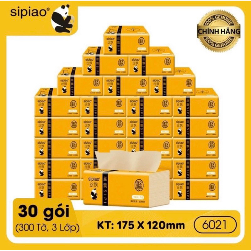 Box Of 30 Packs Of Sipiao Panda Tissue Paper To Genuine