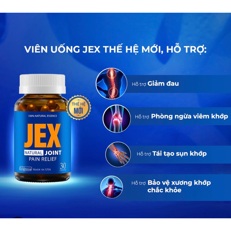 Jex joint 30 Tablets Help Relieve Pain, Regenerate joint Cartilage