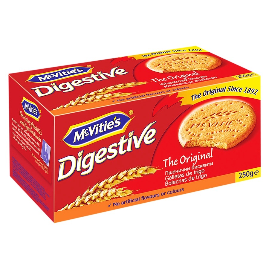 Mcvitie's Digestive Orginal Traditional Whole Wheat Biscuits 250G