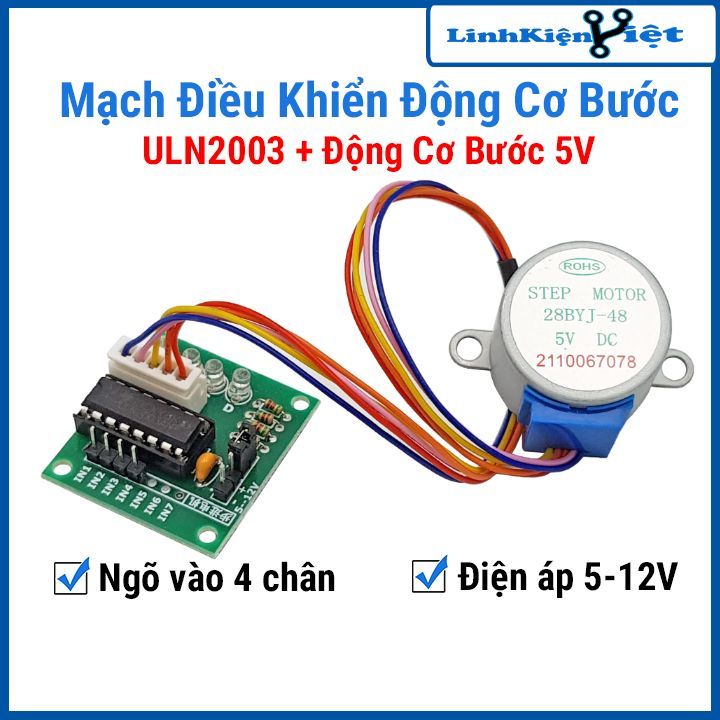 Step Motor Control Circuit Uln2003 Stepper Motor 5v 12v 4 Pin Input Shopee Malaysia 9432