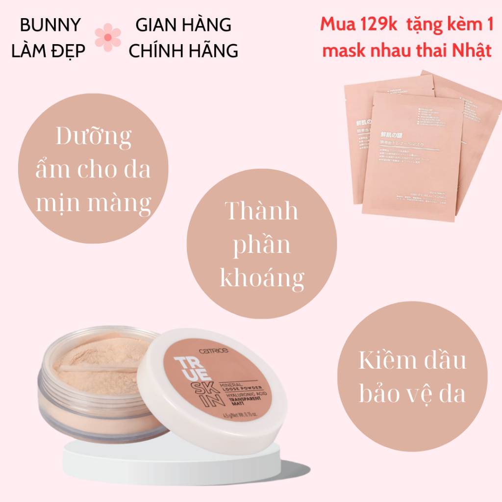 Catrice True Skin Mineral Loose Powder 4.5g color 010 Transparent Matt ...
