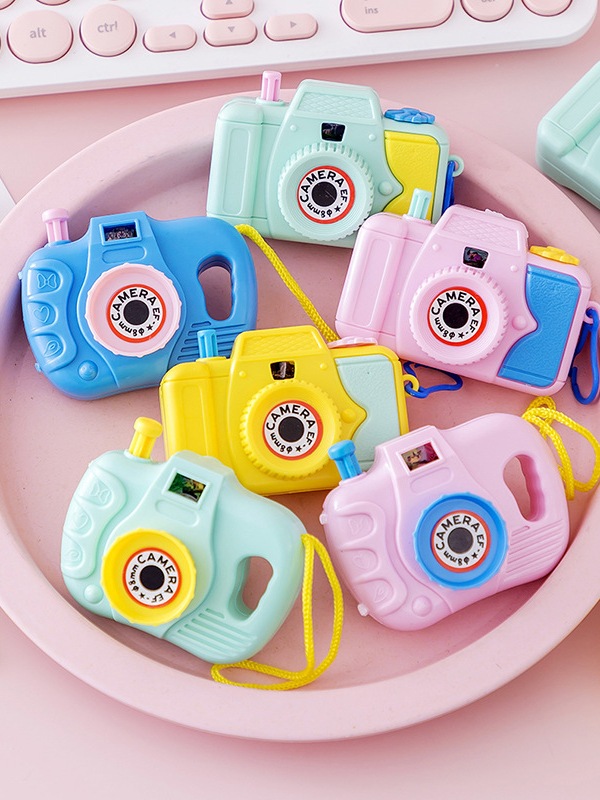 Lovely and funny toy camera for children, press the shutter button to ...