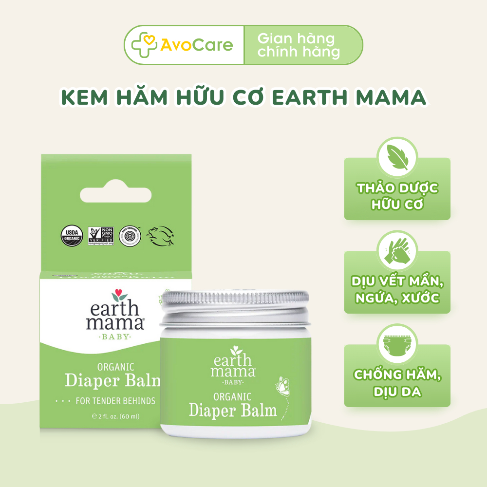 Earth Mama organic diaper cream is safe for babies from birth Shopee