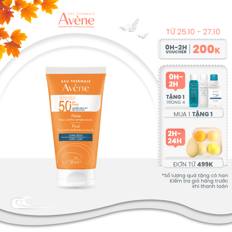 Broad Spectrum Sunscreen For Normal Skin, AVÈNE PROTECTION FLUID