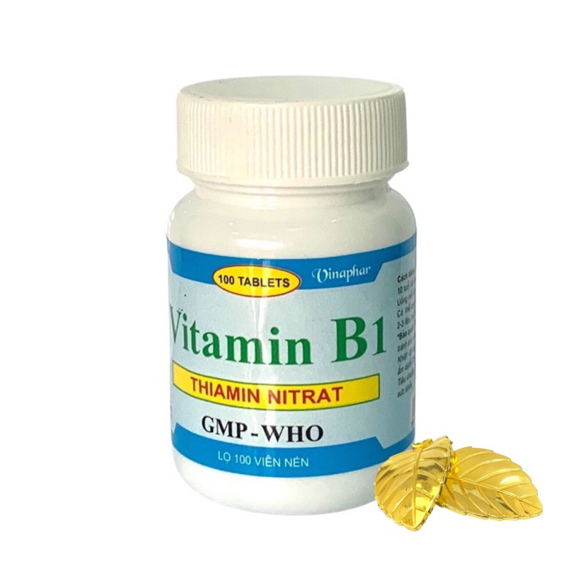 Vitamin B1, Bottle Of 100 Tablets Support In Cases Of Nerve Pain