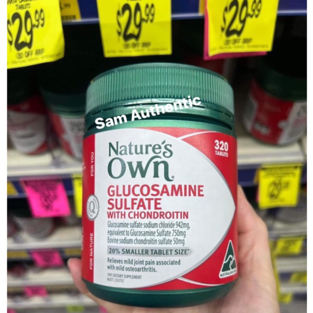 Nature's Own Glucosamine Sulfate With Chondroitin Box Of 320 Tablets