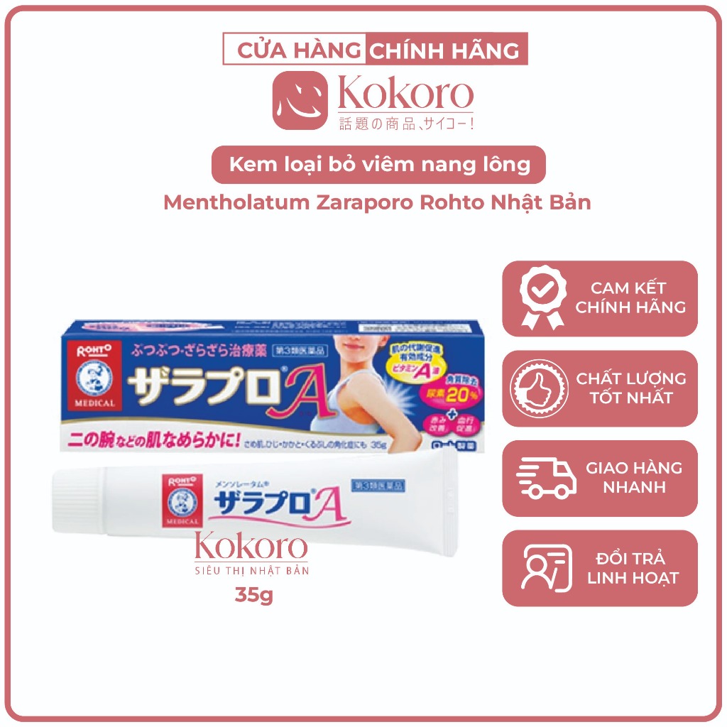 Mentholatum Zaraporo Rohto Folliculitis Removal Cream Japan | Pores ...