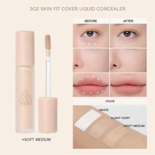 3CE - Skin Fit Cover Liquid Concealer - 3 Colors