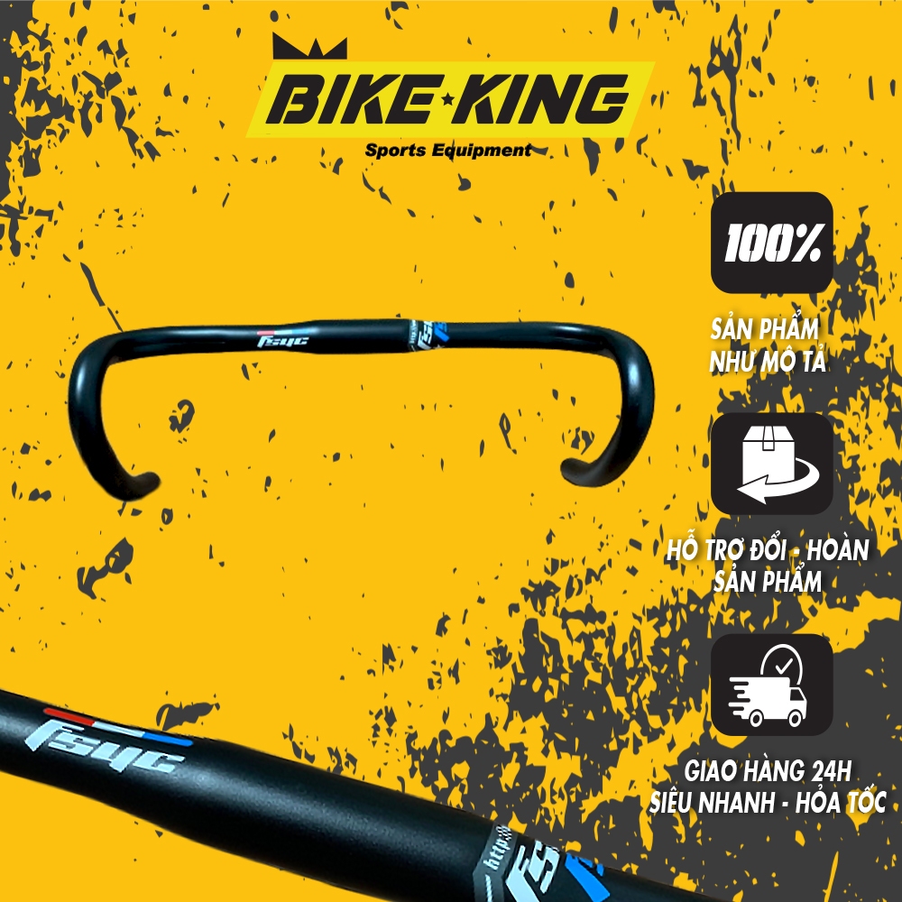 Fsyc Round Tube Curved Handlebars Lightweight Aluminum Material for ...