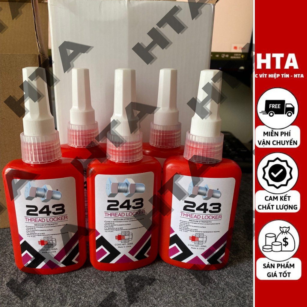 Threaded Locking Adhesive 243, Motorcycle Screw Locking Adhesive Tin