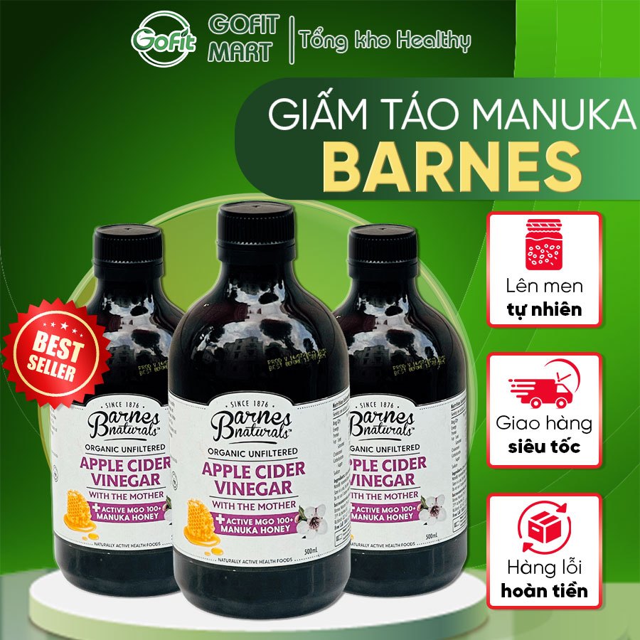 Manuca BARNES Naturals Apple Cider Vinegar 500ml Shopee Malaysia