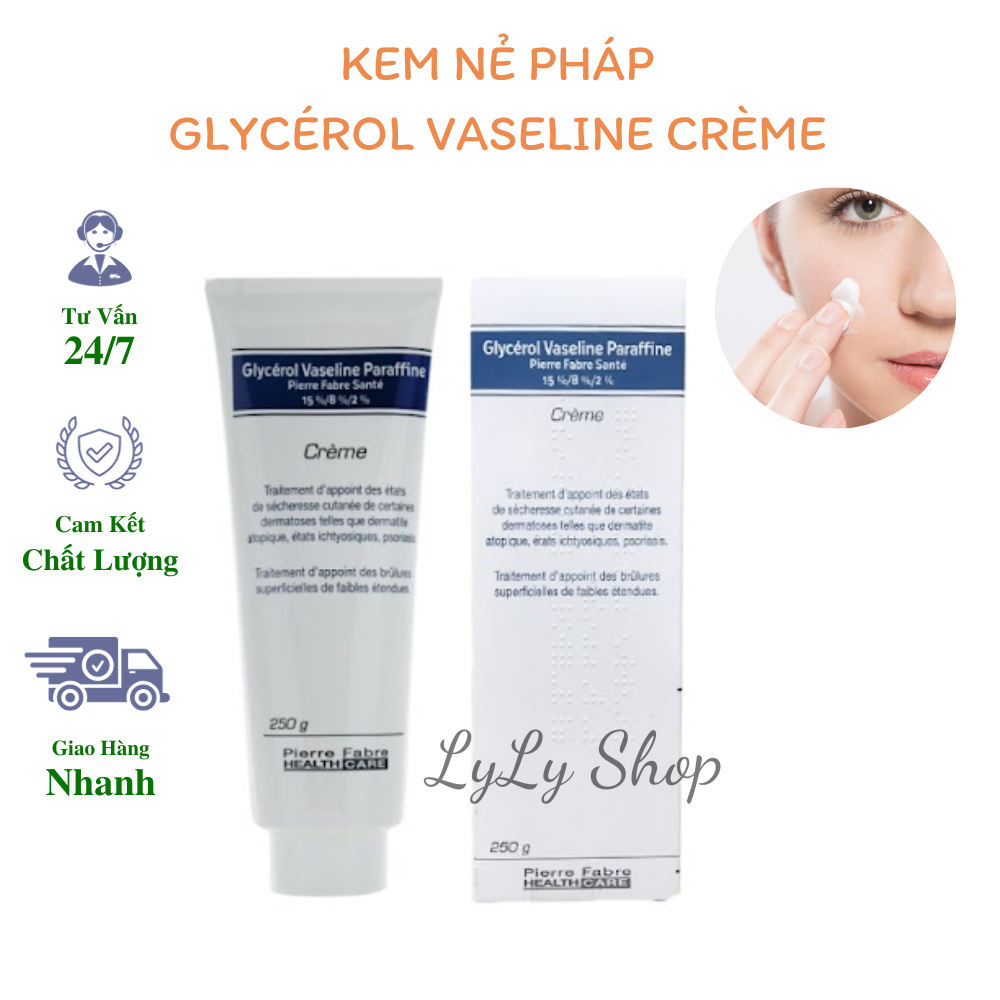 Glycérol Vaseline Creme French Chapped Cream, Moisturizes, Supports