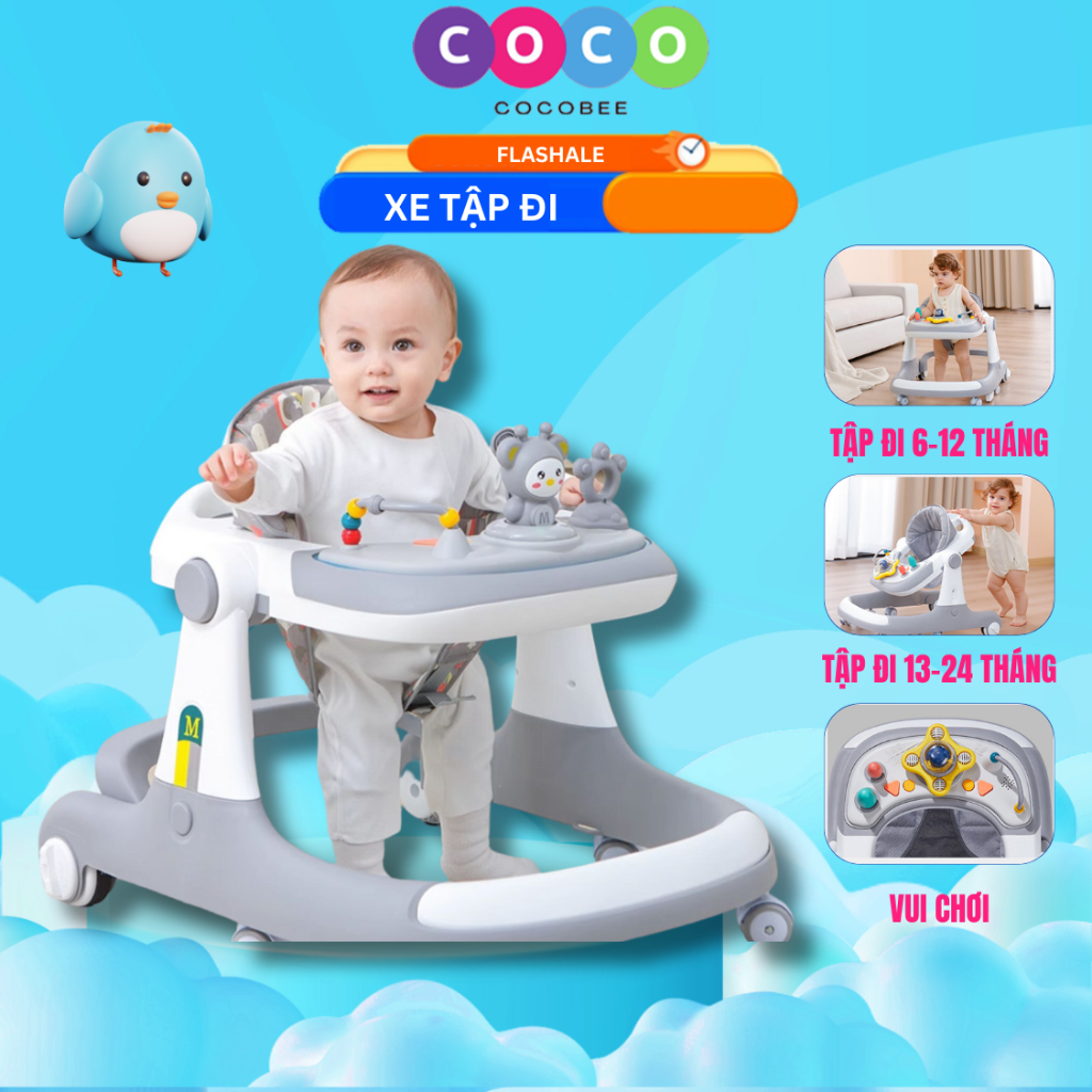 Cocobee MultiFunction UShaped Baby Walkers Can Be Folded, Giving