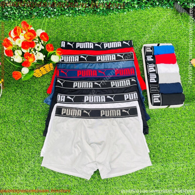 Men s underwear boxer briefs men s boxers Puma High Quality Cold Spandex Fabric Men s boxer briefs men s stretch briefs Shopee Malaysia