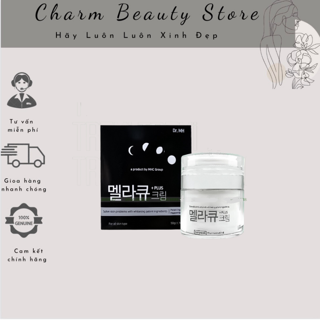 Dr.mh Mela Q Plus Cream Korean Moisturizing Cream 50ml Helps Whiten