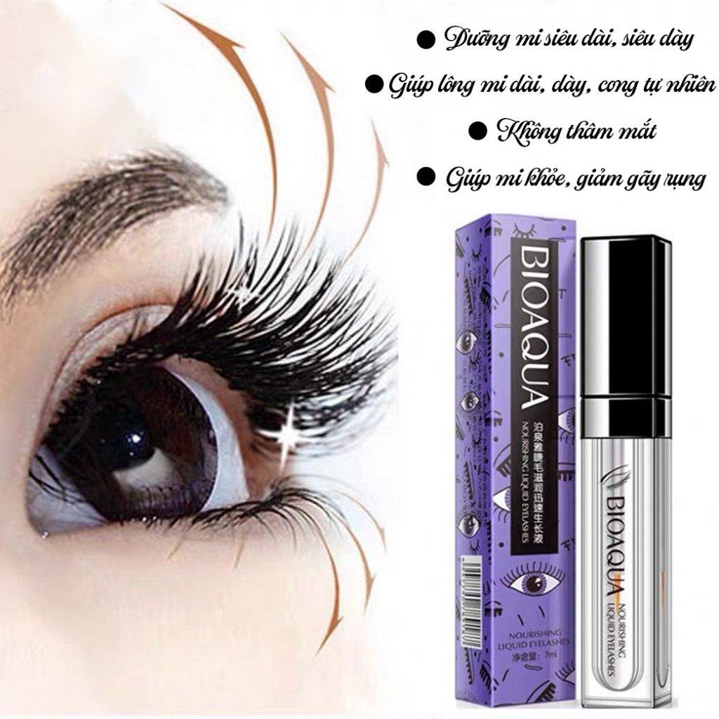 Bioaqua Eyelash Serum Helps To Naturally Beautiful Long, Thick