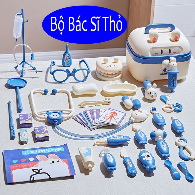 Doctor TOY SET (2 colors blue vs pink, standard grade 1 product ...