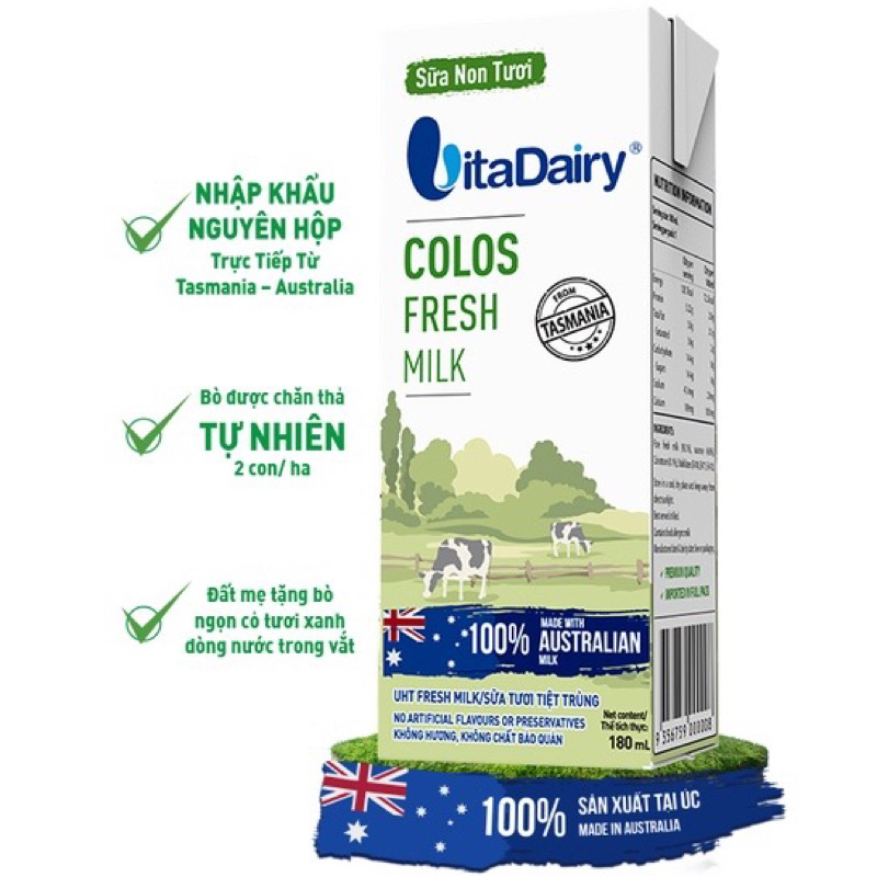 Vitadairy Colos Fresh Milk x 3 Boxes Of Fresh Colostrum x 180ml ...