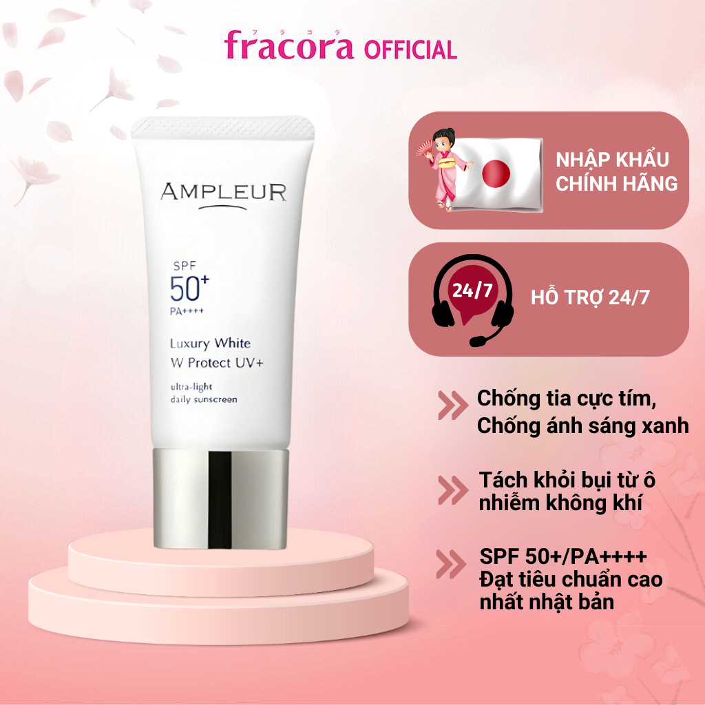 Ampleur Luxury White W Protect UV + Japan Sunscreen Maximizes Skin